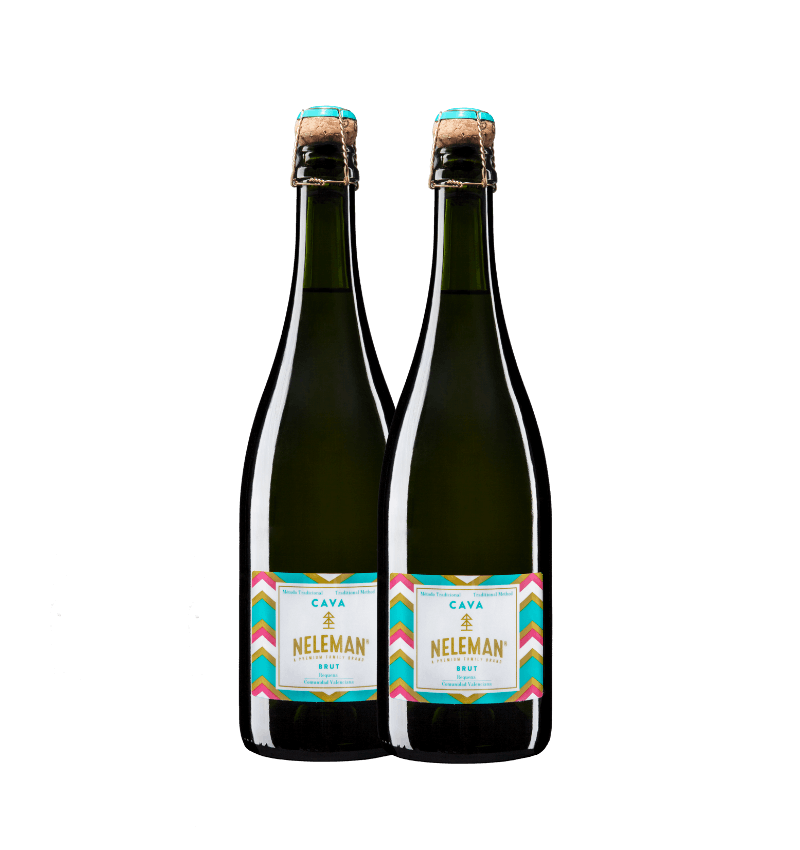 Cava Brut Macabeo Chardonnay Cadeaupakket Duo Organic 