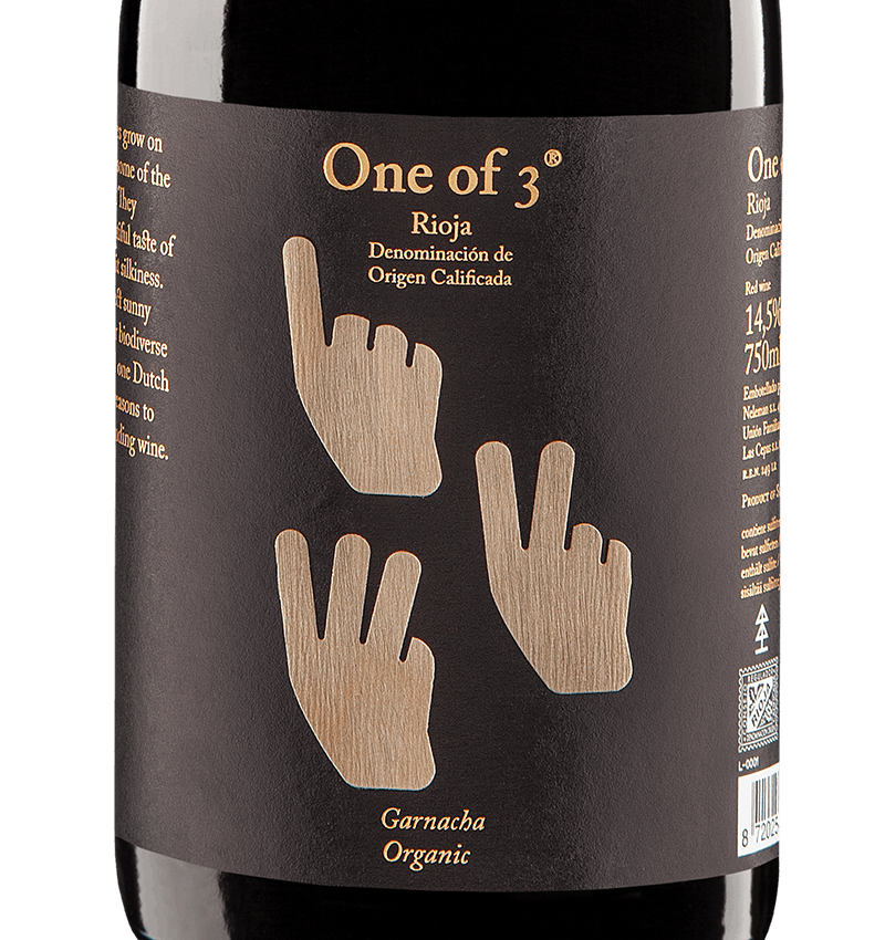 One of 3 Rioja Garnacha Organic