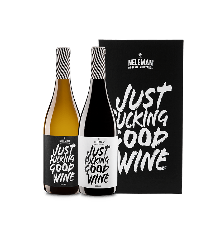 Just Fucking Good Wine Cadeaupakket Organic Duo