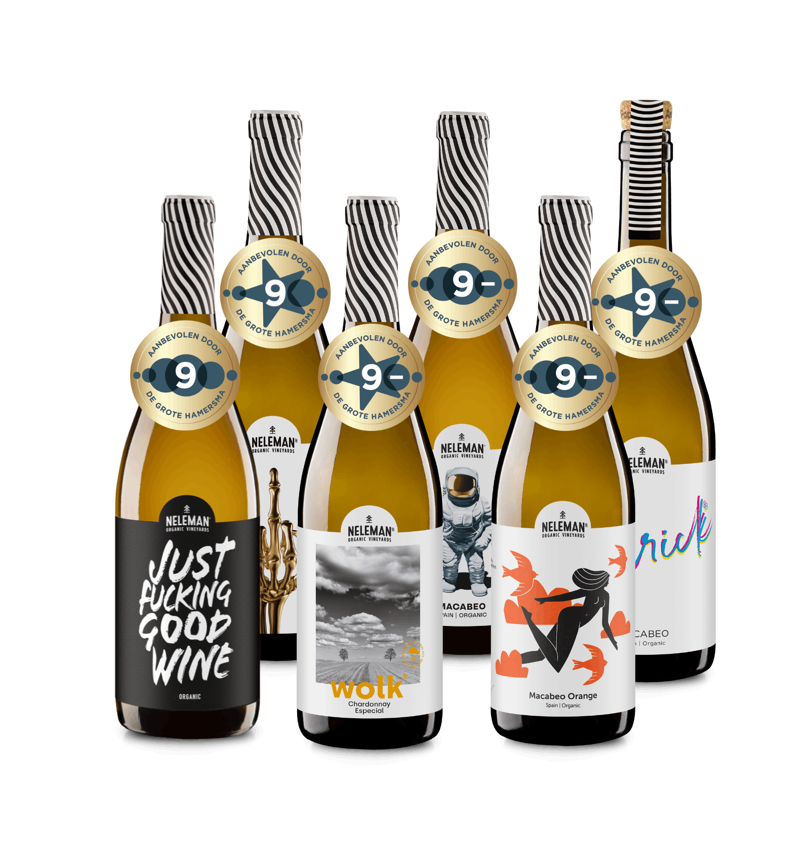 Bekroonde Wijnen Witte Druif Wijnpakket Organic