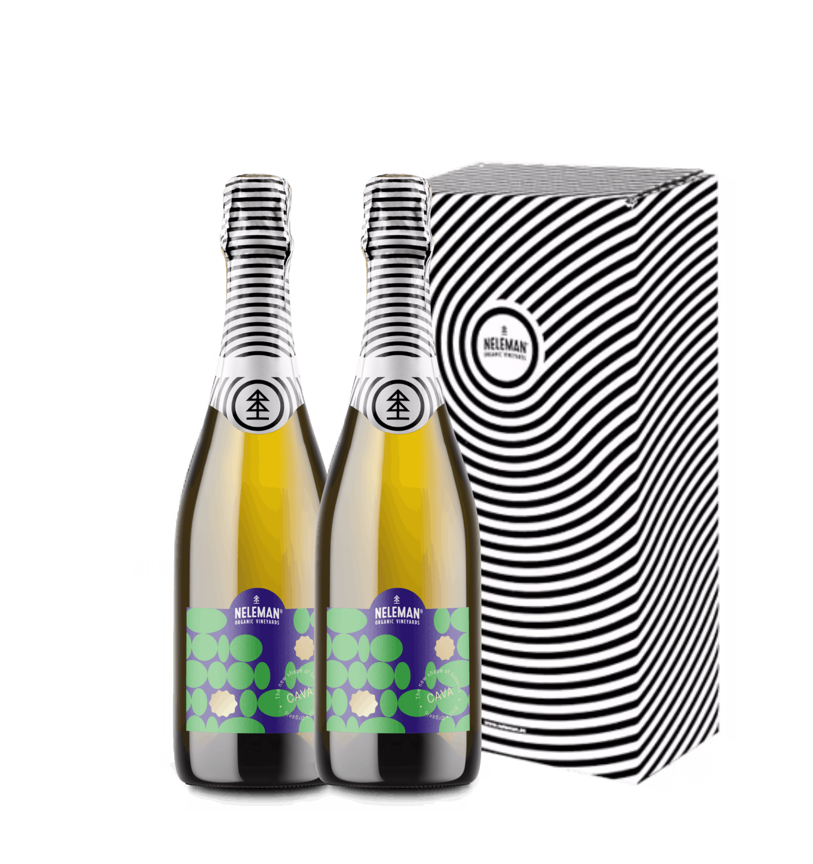 Cava Brut Macabeo Chardonnay Cadeaupakket Duo Organic