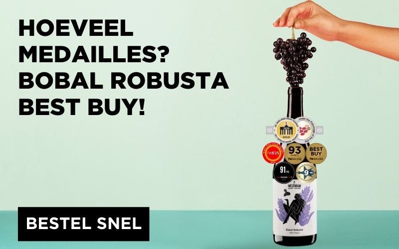 Hoeveel medailles? Bobal Robusta best buy! Bestel snel