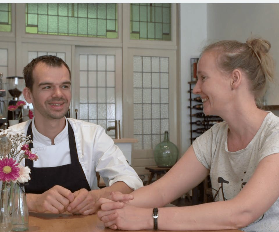 Groente en wijn bij Morris en Bella